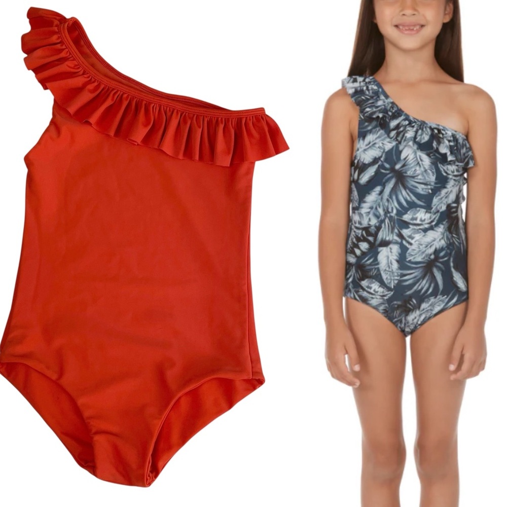 Mikoh Mini Swimwear Ray‎ One Shoulder One Piece Swimsuit